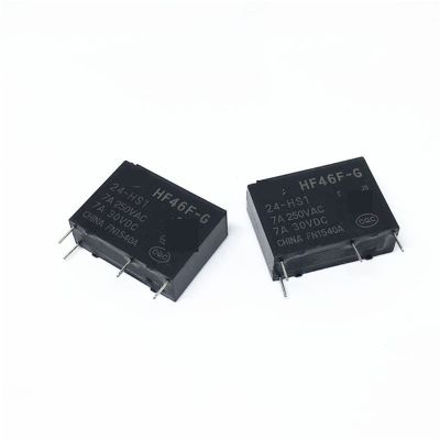 20PCS Relay HF46F-G-5-HS1 HF46F-G-12-HS1 HF46F-G-24-HS1 HF46F G 12 HS1 HF46F-G-12-HS1T HF46F-G-24-HS1T 4PIN 5V 12V(HF46F-G-24-HS1) (HF46F-G-05-HS1T)