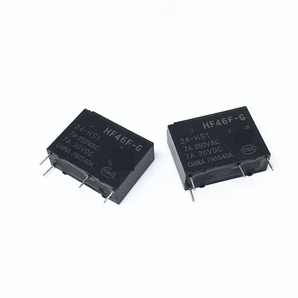 20PCS Relay HF46F-G-5-HS1 HF46F-G-12-HS1 HF46F-G-24-HS1 HF46F G 12 HS1 HF46F-G-12-HS1T HF46F-G-24-HS1T 4PIN 5V 12V(HF46F-G-24-HS1) (HF46F-G-05-HS1T)