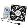 80x80mm USB Fan 5V Bearing Cooling Fan with USB Extension Cable for Router Box Computer Cabinet Cooling Thermal Management view 1