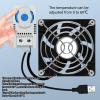 80x80mm USB Fan 5V Bearing Cooling Fan with USB Extension Cable for Router Box Computer Cabinet Cooling Thermal Management view 4