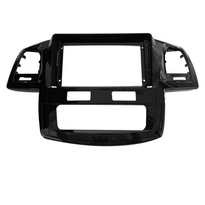 TRCDHGN Car Frame 9 Inch Big Screen Fascia Frame Adapter/Fit for Toyota Hilux Fortuner 2005-2014 2Din Dash Audio Fitting Panel Frame Kit(2007-2014 Auto,Frame an Cord)