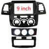 TRCDHGN Car Frame 9 Inch Big Screen Fascia Frame Adapter/Fit for Toyota Hilux Fortuner 2005-2014 2Din Dash Audio Fitting Panel Frame Kit(2007-2014 Auto,Frame an Cord) view 2