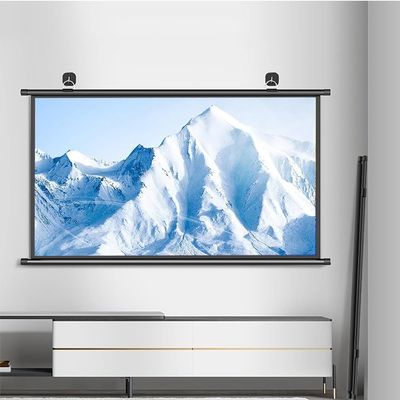 BTBZGFGNYU Outdoor Movie Screen Manual Pull Down Projector Screen 30" 40" 50" 60" 72" Portable Projection Screen Wall Mounted/Hanging 4K HD Screens(4:3,40inch)
