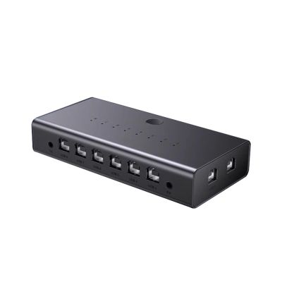 8 Port Splitte -KVM Switch ControllerUSB Keyboard Mouse Synchronizer, Plug and Play DistributorSplitter for Various Operating System