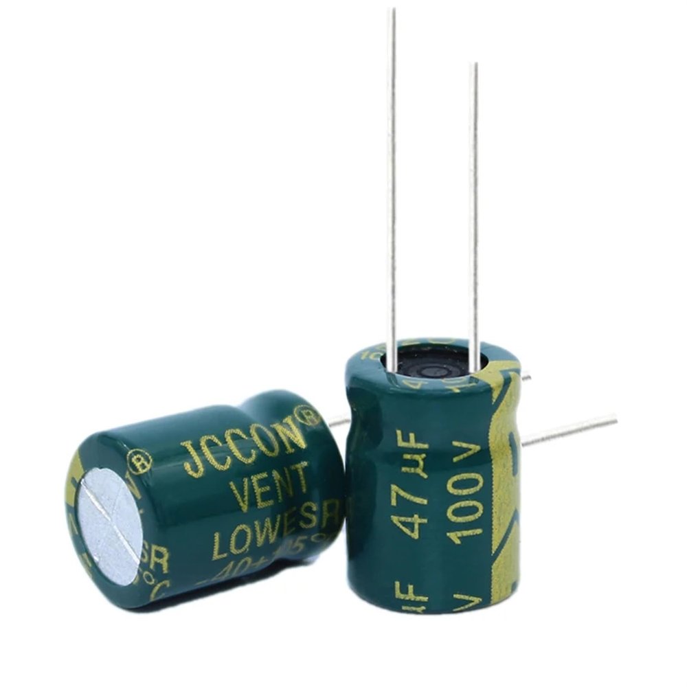 20pcs High Frequency Low Resistance Aluminum electrolytic Capacitor 100V47UF 47uf100v Volume: 8x12 10x13(10x13)