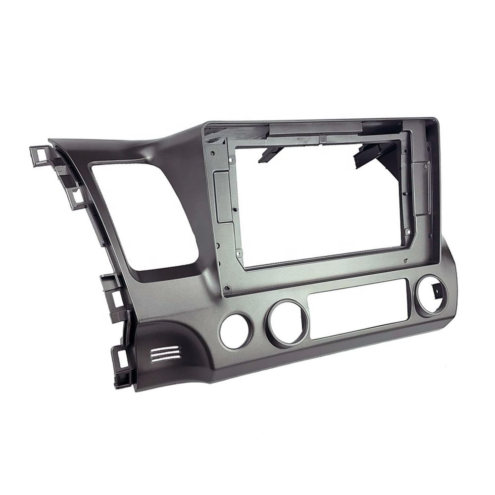 TRCDHGN 10 inch Car DVD Frame Audio Dash Trim Kits Facia Panel Radio Player Screen 2 Din/Fit for Honda Civic 2006-2011 Left Stereo(Only Frame)