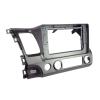 TRCDHGN 10 inch Car DVD Frame Audio Dash Trim Kits Facia Panel Radio Player Screen 2 Din/Fit for Honda Civic 2006-2011 Left Stereo(Only Frame) view 1