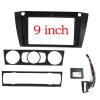 TRCDHGN 1-2Din Car DVD Frame/Fit for BMW 3 Series E90 E91 E92 E93 2006-2011 Audio Fitting Adaptor Dash Trim Kits Facia Panel 9inch(Frame an canbus) view 1