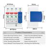 2P 4P AC Surge Protector, 1P+NPE, 20KA, 40AK, 50KA, T1, T2, 275V, 385V Surge Protector, Low-Voltage Surge Arrester, Lightning Protection EASPD-E(2P,385V) view 2