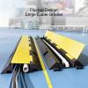 Cable Ramps, Floor Cord Cable Protector with Cover Plate Design, Can Be Assembled, Traffic Speed Bump for Road Driveway Walkway Indoor(20cm) view 2