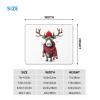 (Funny Christmas Moose) Multi-Size Horizontal Locked-Edge Mouse Pad Thick Non-Slip Durable for Office Gaming Study Desktop Laptop Personal Computer - 7 X 8.6 in view 2