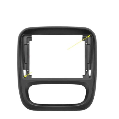 TRCDHGN Car Audio 9 inch Big Screen DVD Fascia Frame Adapter/Fit for Renault Trafic Opel Vivaro 2Din Dash Installation Panel Frame Kit(Only Frame)