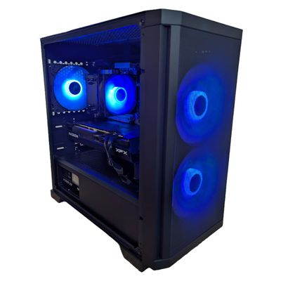 Centaurus Pollux M5 Gaming PC - AMD Ryzen 5 9600X, Radeon RX 9060 XT, 32GB DDR5, 2TB NVMe SSD, Windows 11 PRO, WiFi6, ARGB, Glass Window + Mesh Filters. Custom Gamer Dekstop, Upgrade Path