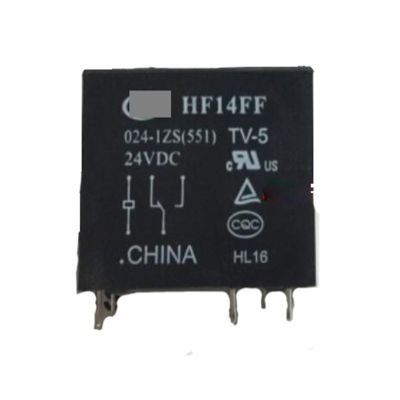 24V Relay HF14FF-024-1ZS 24VDC HF14FF-024-1ZS-24VDC HF14FF0241ZS 24VDC DC24V 24V 10A 277VAC 5PIN(5PCS)