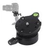 DY - 60N Tripod Leveling Base, Aluminum Alloy Tripod Head with 360 Rotation, Adjustable Leveler Plate for DSLR Camera, Includes 1/4in and 3/8in Screw Holes for Panoramic view 2