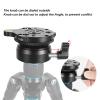 DY - 60N Tripod Leveling Base, Aluminum Alloy Tripod Head with 360 Rotation, Adjustable Leveler Plate for DSLR Camera, Includes 1/4in and 3/8in Screw Holes for Panoramic view 4