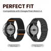 2-Pack Watch Band Connectors Compatible with Google Pixel Watch 4 41mm/45mm Adapter, Metal Stainless Steel Replacement Parts for Strap Conversion, Tool-Free Installation (Silver+Silver, Pixel4 45mm-22mm) view 4