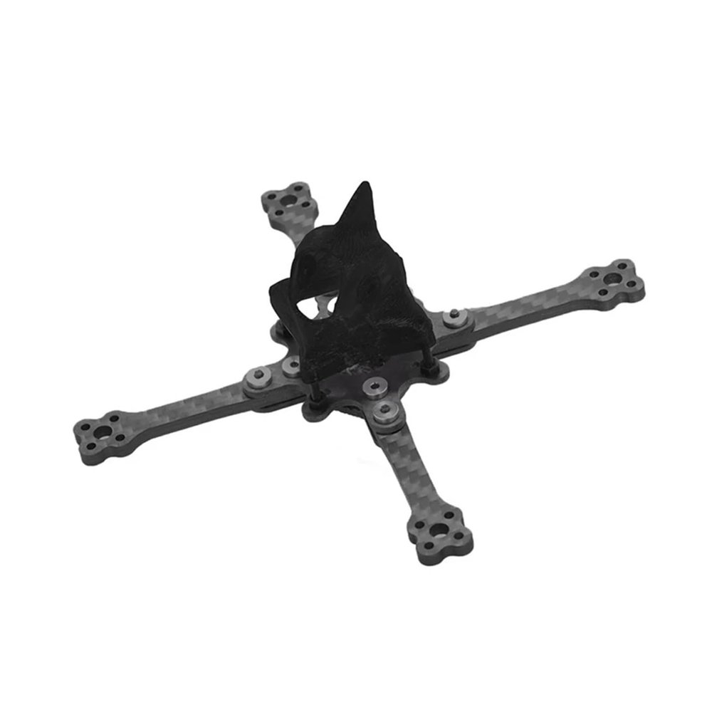 2inch 3inch 3.5inch Frame with 3D TPU Printed Camera Mount Suit for 1103 1104 1105 1106 1204 Motor Long Range FPV Frame RC Drone distintivo(3.5inch Black)
