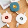 2 in 1 Cable Winder with Phone Stand, for Charging Cable Case Earphones USB Wires, with Phone Stand Rotate, Durable Cable Organizer and Charging Stand (White+Blue) view 2