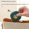 2 in 1 Cable Winder with Phone Stand, for Charging Cable Case Earphones USB Wires, with Phone Stand Rotate, Durable Cable Organizer and Charging Stand (White+Blue) view 3