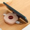 2 in 1 Cable Winder with Phone Stand, for Charging Cable Case Earphones USB Wires, with Phone Stand Rotate, Durable Cable Organizer and Charging Stand (White+Blue) view 4