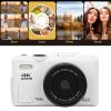 Wisoqu 64MP 4K Digital Camera for Photography, 18X Digital Zoom WiFi Mirrorless Camera with 3 Inch Flip Screen, for Travel Beginners Teens (White) view 2