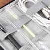 SEWACC Multi-function Digital Storage Bag Large Capacity Portable Organizer for USB Cables Earphones Power Banks Travel Pouch Easy Access Black view 3