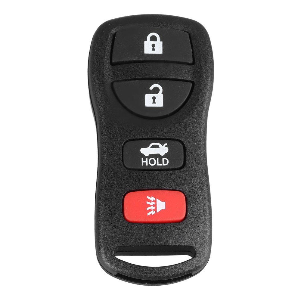 Car Remote Control Key Durable Plastic 4 Buttons Keyless Entry Remote Flip Key for Vehicle Access Replacement Easy Installation Lightweight Compact Design 7x3x1cm