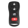 Car Remote Control Key Durable Plastic 4 Buttons Keyless Entry Remote Flip Key for Vehicle Access Replacement Easy Installation Lightweight Compact Design 7x3x1cm view 1
