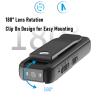 Acouto 1080P Body Mounted Camera, Handsfree Recording Thumb Action Camera with 180 Degree Rotatable Lens, Support 256GB Storage, 1/4 Inch Screw Hole view 4