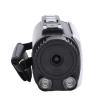Acouto 1080P, 18x Zoom, 24MP Camcorder with Rotation Screen, External Microphone, Night Mode, Loop Recording, Time Watermark for Travel, Camping (Silver Grey) view 1