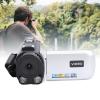 Acouto 1080P, 18x Zoom, 24MP Camcorder with Rotation Screen, External Microphone, Night Mode, Loop Recording, Time Watermark for Travel, Camping (Silver Grey) view 3