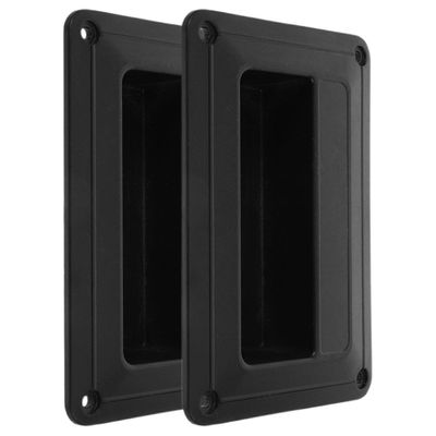 SEWACC 2pcs Plastic Side Speaker Handles Replacement Kit for Speaker Cabinets and Transport Cases Wear-Resistant Mounts for Safe Transport and Easy Installation in DJ and Audio Equipment