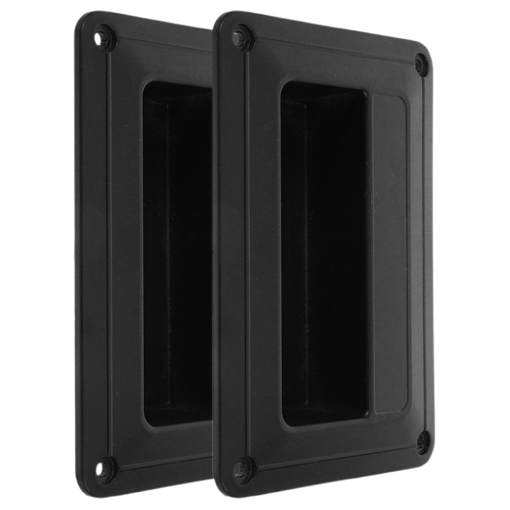 SEWACC 2pcs Plastic Side Speaker Handles Replacement Kit for Speaker Cabinets and Transport Cases Wear-Resistant Mounts for Safe Transport and Easy Installation in DJ and Audio Equipment