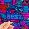 50Pcs Neon Motivational Inspirational Stickers Vinyl Waterproof Positive Affirmation Sticker Packs,Teacher Classroom Prizes for Reward,for Water Bottles,Laptop,Journal,Guitar,Phone etc(Neon LiZhi) view 2