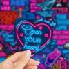 50Pcs Neon Motivational Inspirational Stickers Vinyl Waterproof Positive Affirmation Sticker Packs,Teacher Classroom Prizes for Reward,for Water Bottles,Laptop,Journal,Guitar,Phone etc(Neon LiZhi) view 4