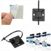 100 PCS 3/4" Self Adhesive Cable Zip Tie Mounts, Zip Tie Anchors, Wire Cable Management Clips Holders, Zip Tie Mounting Squares, Zip Tie Adhesive Mounts view 2