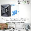 100 PCS 3/4" Self Adhesive Cable Zip Tie Mounts, Zip Tie Anchors, Wire Cable Management Clips Holders, Zip Tie Mounting Squares, Zip Tie Adhesive Mounts view 3