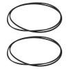AS Axis Spindleon 2Pcs Cassette Recorder Square Drive Belt 406x1.2mm for VCR DVD Cassette view 1