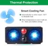 12v to 110v,Car Power Inverter 6000W Pure Sine Wave Inverter, DC 12V 24V 48V 60V 72V to AC 110V/230V 2AC Outlets for Hurricanes, Power Outages, 60Hz view 3