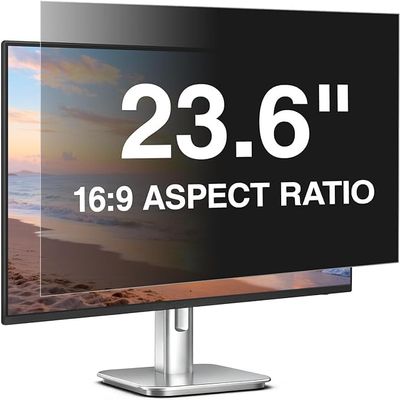 [2 Pack] 23.6 inch Computer Privacy Screen Filter, Suitable for 16:9 Widescreen Ratio (52.2x29.4cm) PC Monitors.Screen Privacy Cover,23.6" Anti-Glare,Blue Light Filter and Anti-peep Protection Film