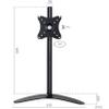 14-27 Inch Height Adjustable Metal Base Stand Monitor Desktop Single Screen Stand Computer PC Arm view 2