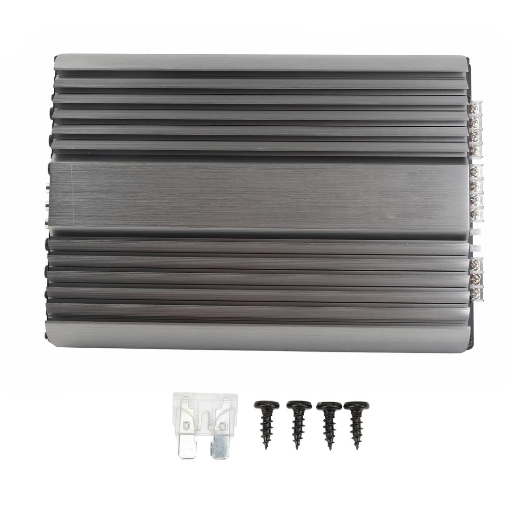 Car Audio Amplifier 6800W High Power Metal Car Stereo Amplifier with Clear Sound Frequency and Loud Volume for Vehicles Universal Fitment Durable and Weatherproof Design
