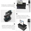 Mikinona USB Hard Drive Docking Station for SSD Full Metal Case with External Power Supply Indicator Lamp US Plug Compatible with Laptop and Desktop Storage Expansion view 4