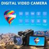 Kisangel Touchscreen Digital Vlogging Camera Portable Lightweight Video Recorder Performance for Outdoor Filming and Travel view 4