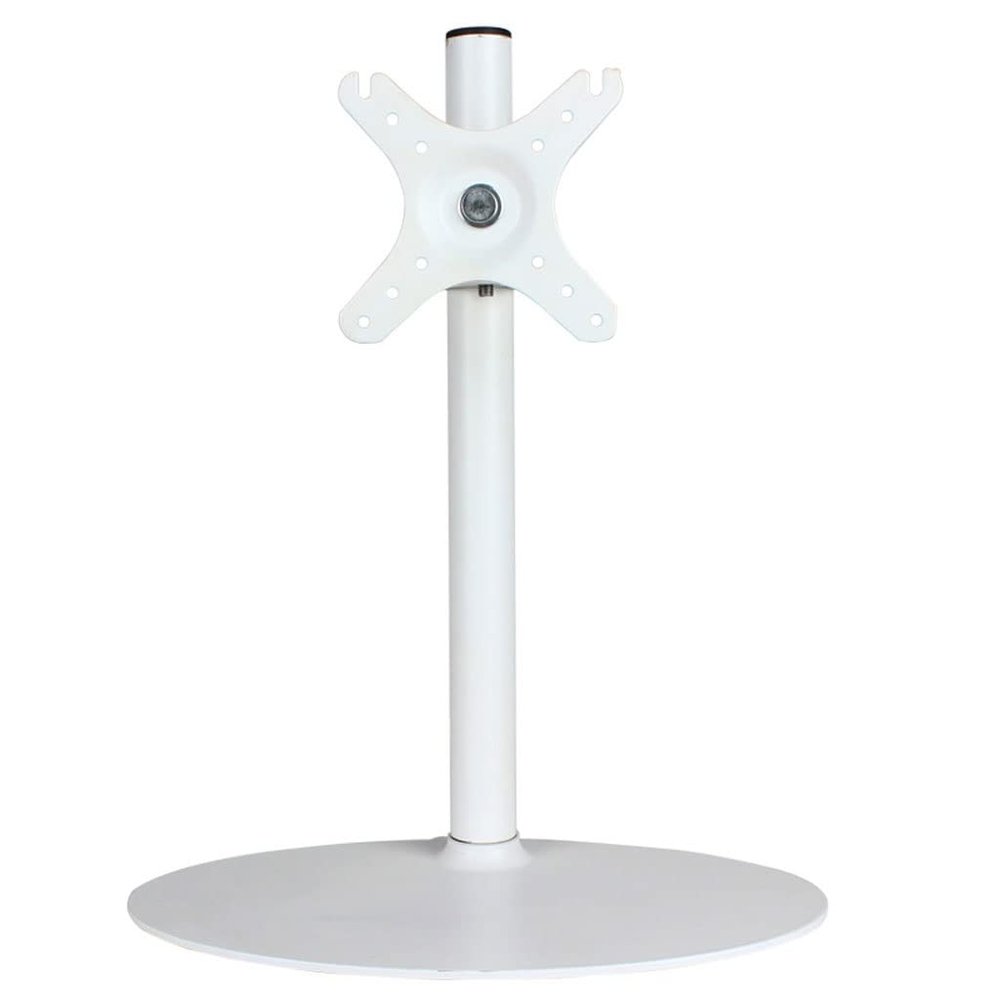 14"-32" Height Adjustable Metal Base Tilt Monitor Desk Arm Stand Single Screen Swivel Computer Stand(D)