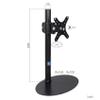 14"-32" Height Adjustable Metal Base Tilt Monitor Desk Arm Stand Single Screen Swivel Computer Stand(D) view 2