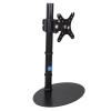 14"-32" Height Adjustable Metal Base Tilt Monitor Desk Arm Stand Single Screen Swivel Computer Stand(D) view 3