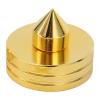 4Set Zinc Alloy Speaker Spikes, Shock Absorbing Speaker Isolation Spike Feet, Sturdy Floor Protectors with Pure Copper Tips for Amplifier Speaker, CD Player, Preamplifier, HiFi Equ view 3