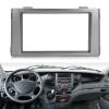 2 DIN Car Stereo Radio Fascia Dash Panel Trim for Daily 2006-2014, CD DVD Dash Kit Replacement - ABS Plastic view 3